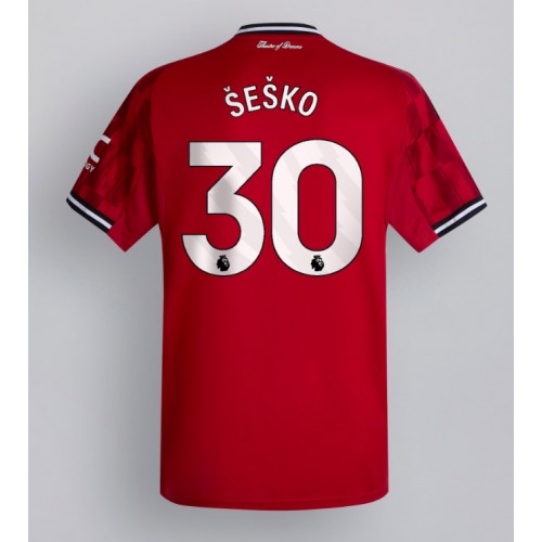 Dres Manchester United Benjamin Sesko #30 Domaci 2025-26 Kratak Rukav